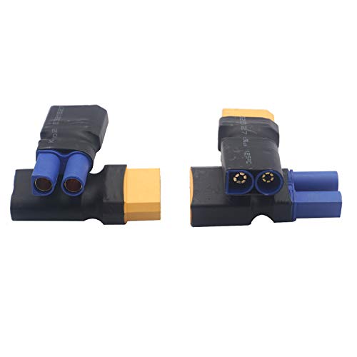 2Pairs XT90 Plug to EC5 Style Male Female Connector Adapter for RC FPV Battery Charging ESC
