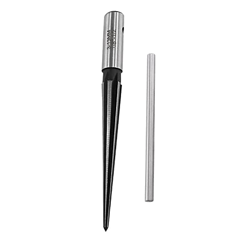 1/8"-1/2" (3-13mm) T Handle Tapered Reamer | 6 Fluted, Chamfer Reaming Tool, Guitar Bridge Pin Hole, Woodworker Luthier Tool - size: 1/8"-1/2"