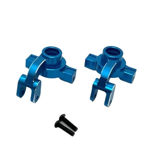 for Hyper GO for MJX 10208 1/10 Metal Front Steering Cup Rc Model Crawler Car Truck for Buggy OP Accessories Upgrade Parts RC Steering Knuckles Cup(Blue) - size: Blue