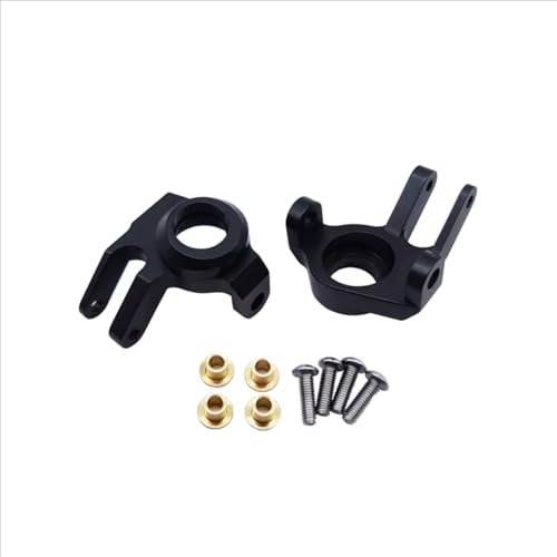 RC Steering Knuckles For Axial For SCX10 II 90046 1/10 2pcs CNC Metal Front Steering Knuckles C Hub Carrier Rear Axle Lock Out Set RC Car Parts