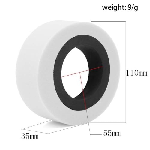 4pcs 1.9" Dual Stage EVA Foam Tire Inserts Compatible With 110-120mm RC Crawler Tires for, and Similar 1/10 Scale Models