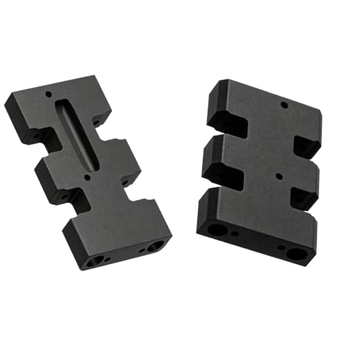 Skid Plate Compatible with DLux NOD-24 Transmission, Compensated Chassis Skid, RC Crawler Chassis Accessory, Transmission Mount Upgrade