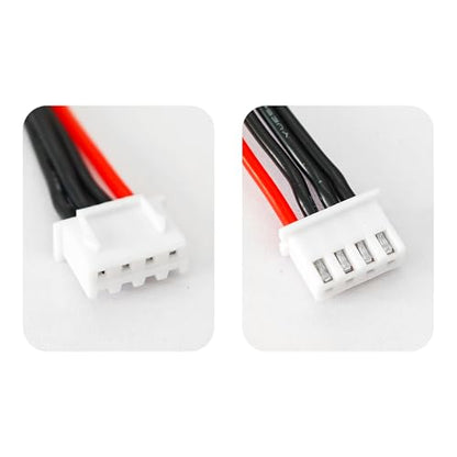 10PCS JST-XH 3S Balance Extension Cable, 3.9" 22AWG Silicone Lead Wire for LiPo Battery Charger, RC Balance Plug Connector Adapter - size: 3S