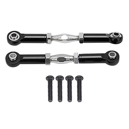 Front Sway Bar Kit with 2.7 inch Aluminum Alloy Arms High Tensile Strength Front Anti Roll Bar Suspension Stabilizer for 1 7 Remote Control Cars Lightweight Sturdy RC (Black) - color: Black