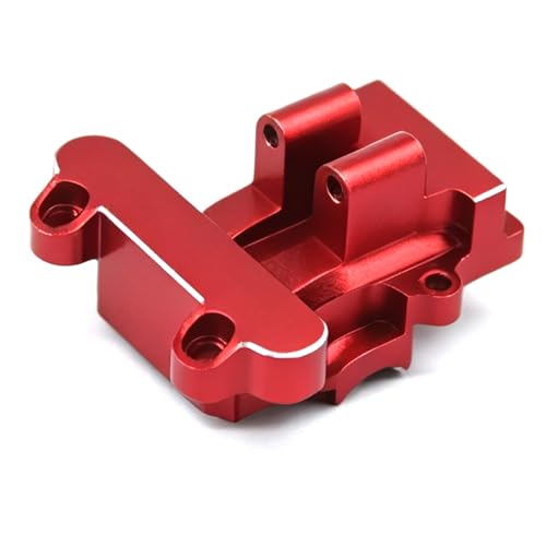 Aluminum Upgrade Parts Set for ARRMA 1/16 Mini Kraton 3S, Front/Rear Upper/Lower Arm, Gearbox Cover, Wing, Steering Link (Red Rear Gearbox Cover) - color: Red Rear Gearbox Cover