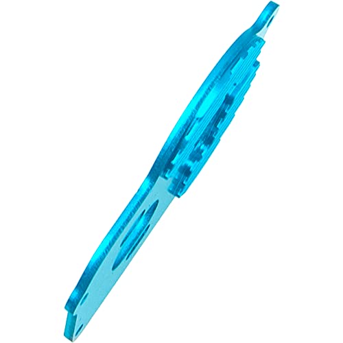 Metal Motor Mount Plate Fixed Bracket Compatible with Losi 1/18 Mini-T 2.0 2WD Stadium RC Truck Hop-Up Parts (Blue) - color: Blue