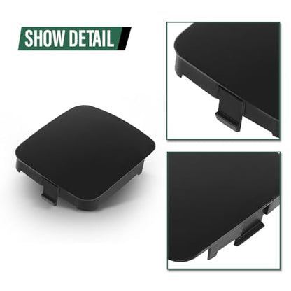 LQI 2PCS Front Bumper Tow Hook Cover Cap Fit Toyota RAV4 2009-2012 | 532860R020, 532850R020 - size: Front | Fit Toyota RAV4 2009-2012