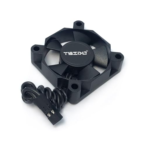 2Pack YSIDO RC Motor Cooling Fan Heatsink 3010 3510 4010 Cooler DC 5-8.4V Compatible with HSP HPI Wltoys Himoto Tamiya Redcat 1/10 1/8 RC Car Truck Boat 3650 540 550 4268 4274 Motor (2pcs 3510 Fan)