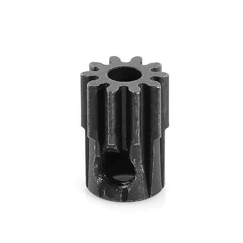 48DP 10T Metal Pinion, 2.3mm Shaft Bore Gear for 1/16 1/18 RC Car | CNC Hardened Steel Gear, Metal Motor Gear for 2.3mm Shaft Motor, 1/16 1/18 RC Car Metal Gear Upgrade Part 4Pcs