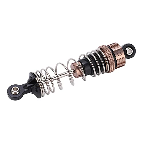 2Pcs Hydraulic Front Shock Absorber for 1/8 1/10 RC Car, Aluminum Alloy Front Shock Absorbers with High Elasticity Spring, Adjustable Threaded Body for Off Road Vehicle Truck Picku