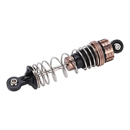 2Pcs Hydraulic Front Shock Absorber for 1/8 1/10 RC Car, Aluminum Alloy Front Shock Absorbers with High Elasticity Spring, Adjustable Threaded Body for Off Road Vehicle Truck Picku