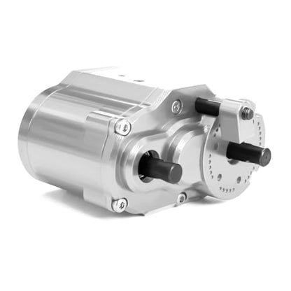 RC Car Toys for Axial for SCX10 90046 D90 1/10 2-Speed 48P Transfer Case Transmission Gearbox with Steel Gears Ratio 1.8:1/0.7:1 RC Crawler(Silver) - color: Silver