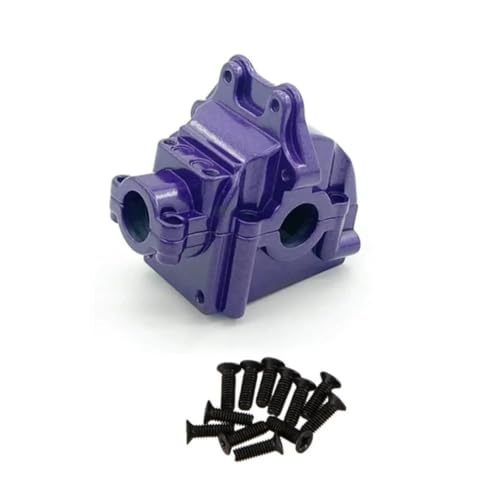 RC Crawlers Components Differential Gearbox Housing Metal for Wltoys 144001 144002 144010 124016 124019 RC Car Upgrades Components(Purple) - color: Purple