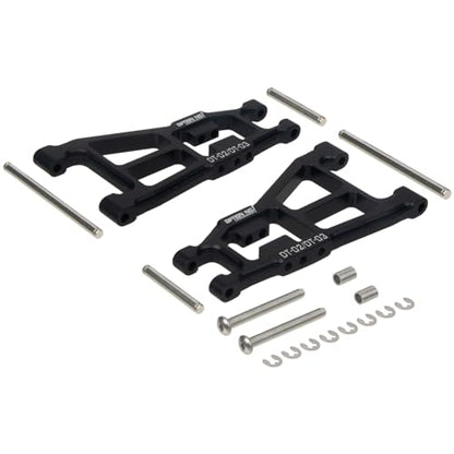 Aluminum Front Lower Suspension Arms Set for 1/10 Scale Tamiya DT-02 DT-03 Chassis RC Buggy Car Upgrades Parts