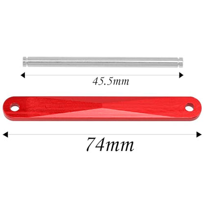 Share Goo Metal Tie Bar Suspension Hinge Pins 2532 2640 Compatible with Traxxas 2WD Slash Rustler VXL 1/10 RC Car - color: Red
