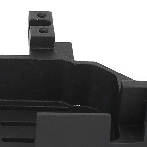 RiToEasysports Metal Front Bumper Upgrade for 1/10 RC Crawler Lightweight Aluminium Alloy Black 1 Piece