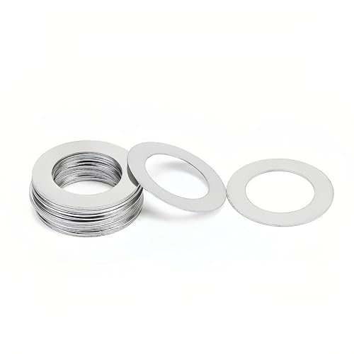 80PCS M8x10mm Steel Shim Set ，Precision Adjustment for RC Cars ，Remote Control car Used for fine-Tuning Motors, suspensions, differentials etc（0.1mm /0.2mm /0.3mm /0.5mm Each 20pcs ） Width
