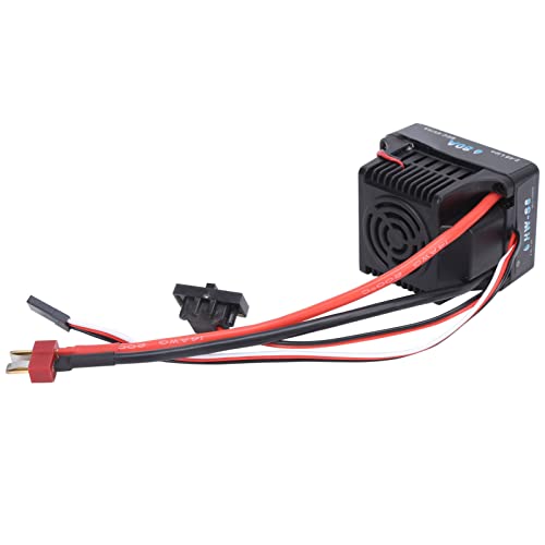 VBESTLIFE 80A Brushless ESC, RC 80A Brushless ESC Electronic Speed Controller for 1/8 RC Car Upgrade Parts