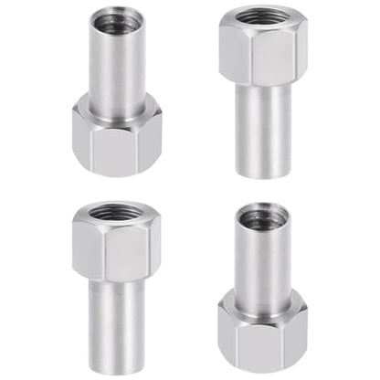 20PCS M2.5 * 2mm/3mm/4mm/5mm/6mm Stainless Steel Extended Long Wheel Nuts Adapter for TRX4M Defender Bronco K10 High Trail F150 1/18 RC Crawler Upgrade Parts