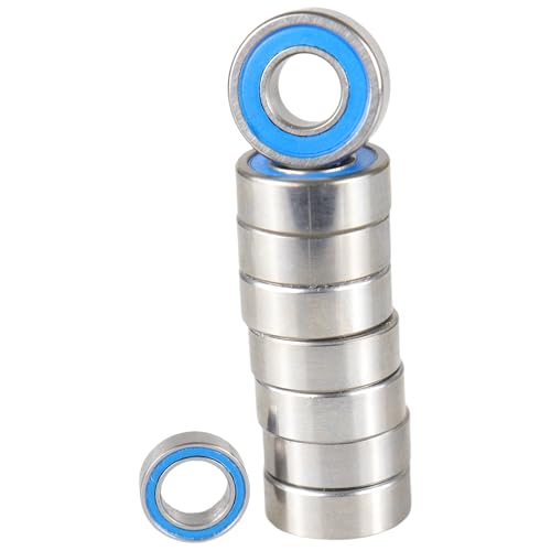RC Bearing Kit, Suitable for Tamiya, Grasshopper, Hornet, Lunchbox, Includes 9PCS MR115-2RS 5x11x4mm, 1PC MR85-2RS 5x8x2.5mm
