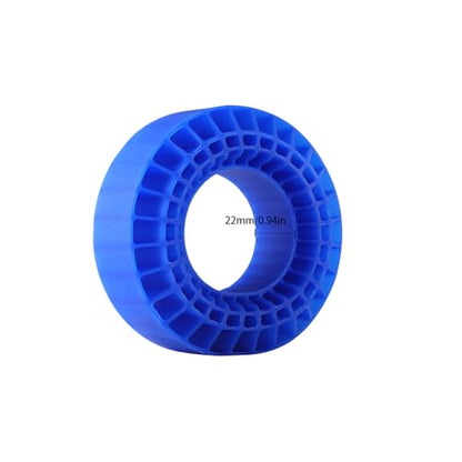 1.9 Inch Silicone Rubber Insert Foam Fit for 118-122mm 4.75" OD 1.9" Wheel Tires Inserts for 1/10 RC Crawler Accessories (Blue) - color: Blue