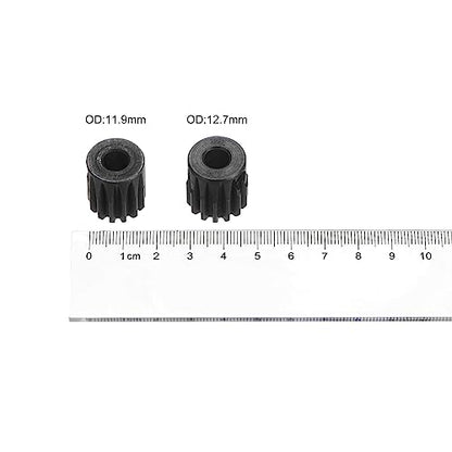 HARFINGTON 32P Hardened Pinion Motor Gear Set 2pcs 13T 14T Fit 5mm RC Motor Shaft 0.8 Metric Pitch 32 Pitch Gears for RC Car, with Hex Key - style: 13T 14T