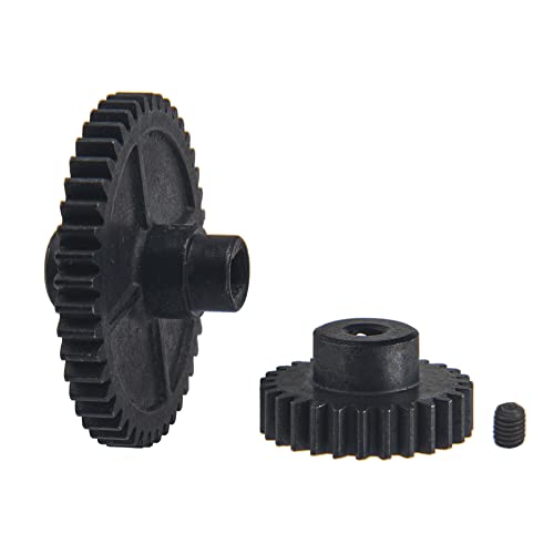 Share Goo Metal 44T Diff Gear Reduction Gear & 27T Motor Gear Pinion Gears Set & RC Steering Knuckle Kit Hub Carrier C Hub Carriers Rear Axle Carrier