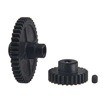 Share Goo Metal 44T Diff Gear Reduction Gear & 27T Motor Gear Pinion Gears Set & RC Steering Knuckle Kit Hub Carrier C Hub Carriers Rear Axle Carrier