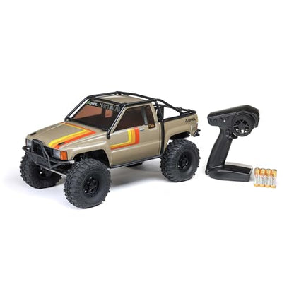 Axial SCX10 III 1987 Toyota SR5 4X4 RC Truck 1/10, Tan | RTR Brushed Rock Crawler, AXI-2062T1, Lipo Battery and Charger Not Included - color: Tan