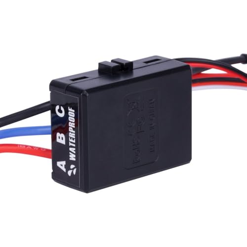 35A Waterproof Sensorless Brushless ESC with 5V/2A BEC Upgrade Speed Controller for 1/16 & 1/18 RC Off-Road Vehicles