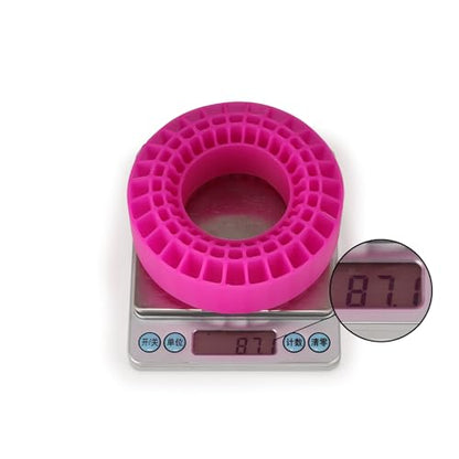 1.9 Inch Silicone Rubber Insert Foam Fit for 118-122mm 4.75" OD 1.9" Wheel Tires Inserts for 1/10 RC Crawler Accessories (Pink) - color: Pink