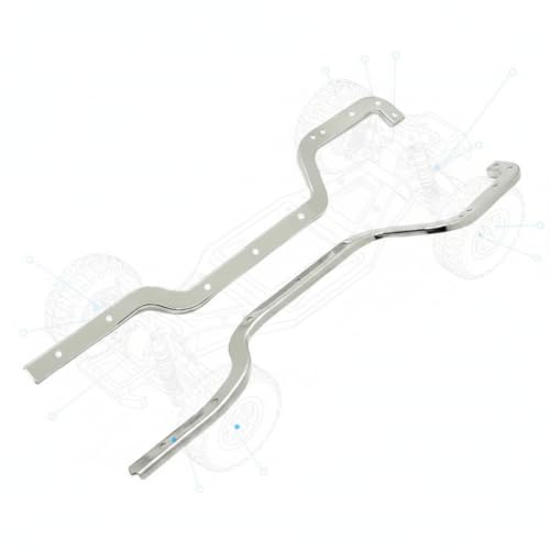 Yiju Industrial Vehicle Rc Chassis Rails Metal Frame Rails Pair Stainless Steel Long Bent Profile with Pre Drilled Holes Suitable for Custom rebuilds Repairs Trail Upgrades