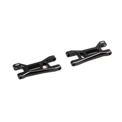 LCX Racing RC Car CNC Machined Aluminum Front Rear Suspension Arm Set for RC Truck LOSI 1/24 Micro-B Buggy, Upgrades Parts Accessories (Front)