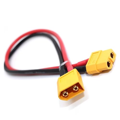 XT60 Female To Male XT60 14awg 150mm 200mm 300mm Silicone Wire Connector Plug Adapter Extended Cable For RC Tracked Car Lipo Parts Replacement RC Upgrade Parts(300mm) - size: 300mm