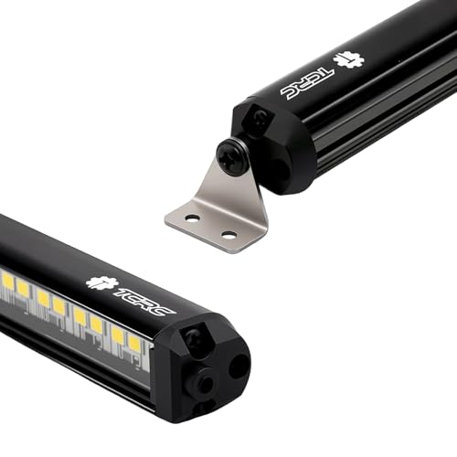 Aluminum RC Light Bar 24 LED 120mm Roof Light for 1/10 RC Crawler Car | With CH3 Light Control Switch Kit, Axial SCX10 Traxxas TRX4 Arrma Karton Redcat GEN8 - size: 120mm