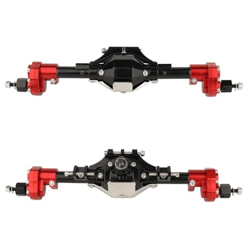Axle Metal Complete Front and Rear Portal Axle with Gears Shaft for 1/10 RC Crawler Car Axial SCX10 & SCX10 II 90046 90047 CNC Upgrade Parts