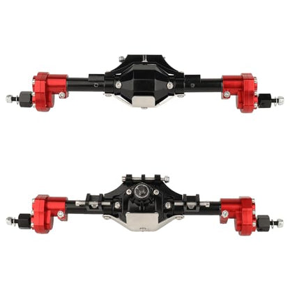 Axle Metal Complete Front and Rear Portal Axle with Gears Shaft for 1/10 RC Crawler Car Axial SCX10 & SCX10 II 90046 90047 CNC Upgrade Parts