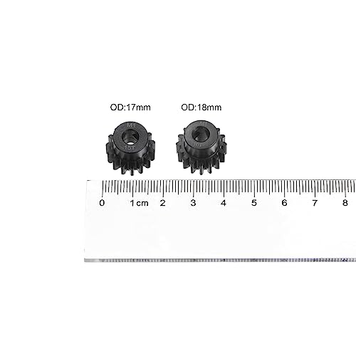 HARFINGTON Mod 1 M1 Pinion Motor Gear Set 2pcs 15T 16T Fit 5mm RC Motor Shaft M1 Pitch Gears for RC Car, with Hex Key - style: 15T 16T