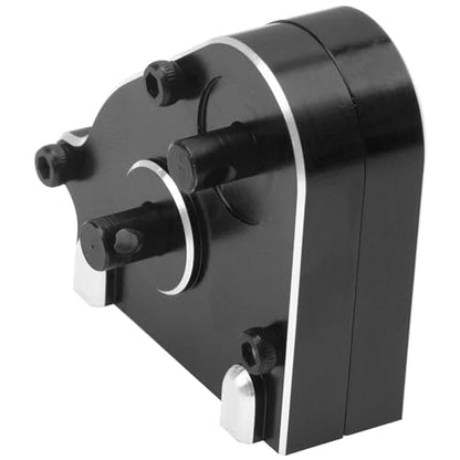 Metal Transfer Case Gearbox Transmission Gearbox Compatible with MN128 MN86 MN86K MN86S MN86KS 4WD G500 1/12 RC Crawler Car Upgrade Part (Black) - color: Black