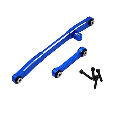 Aluminum Steering Rod Tie Links for AXIAL SCX24 Deadbolt C10 Jeep JLU Gladiator Bronco Upgrades 1/24 RC Crawler Car - color: Dark Blue