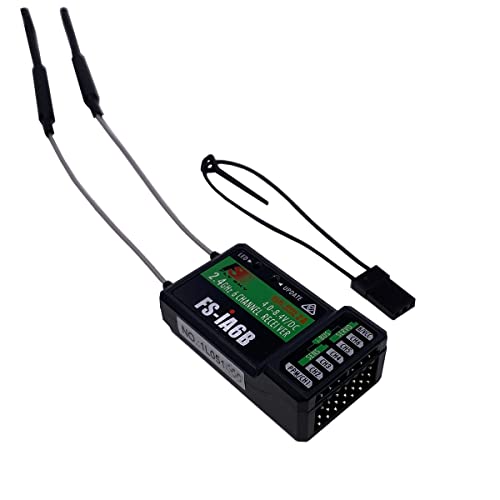 DTXMX Flysky FS-i6X 6-10CH(Def.6) RC Transmitter and FS-iA6B Receiver 2.4G | i-Bus 10 Channels or PWM 6CH 2.4GHz AFHDS2A Radio for RC Quadcopter FPV Racing Drone (Mode-2)