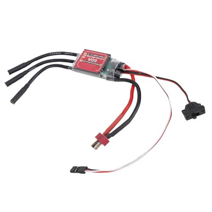Dpofirs 60A Sensorless Brushless ESC for RC Vehicles | Unidirectional Bidirectional Speed Controller 2-3S Lipo 2A BEC Smooth Regulation Drag Brake for 2847 540 3650 Motor 1/10 Car Truck