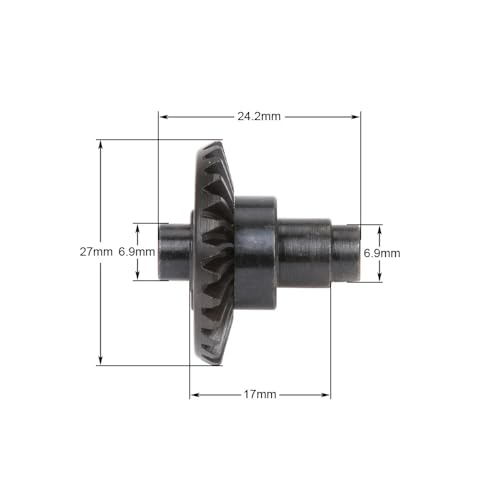 RC Heavy Duty Overdrive Bevel Gear 27/8T Front and Rear Universal for 1/10 RC Crawler Axial SCX10 II AR44/45 Capra Currie F9 Portal Axle Accessories Upgrade (27/8T) - size: 27/8T