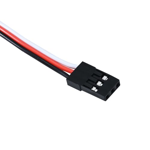 20pcs 3-Pin RC Servo Extension Cable 5 Types Including 10/15/20/30cm Male to Female and 15cm Y-Type Extension Wire Compatible with JR JST Futaba for RC Cars Airplanes Servo Receiver Connection
