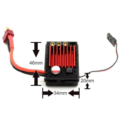 RC ESC for SCY for MJX 1/12 1/14 1/16 45A 6V/3A BEC Brushless Electronic Speed Controller ESC Scale Off Road RC Cars Monster Truck Repair