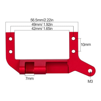 AMK TRX4 Servo Mount, Aluminum TRX4 SOA Mount 4-Link Suspension for 1/10 RC Crawler TRX4 Sevro On Axle Mount Upgrades (Black)
