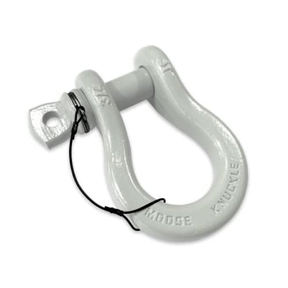 B'oh Spin Pin 3/4” Recovery Shackle | 10,000 lbs Capacity - High-Strength Carbon Steel with 7/8" Pin Recovery Gear Towing Accessories - Pin Style : Screw, Pure White - color: Pure White