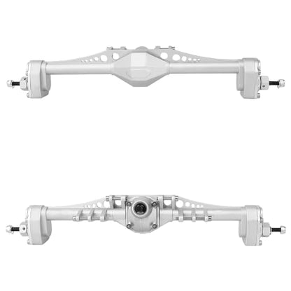 Metal Front and Rear Portal Axle Completes Set with Servo Mount for Axial 1/10 RC Crawler Capra 1.9 UTB AXI03004 AXI03000T1 T2 Buggy F9 Upgrade Parts (Silver) - color: Silver