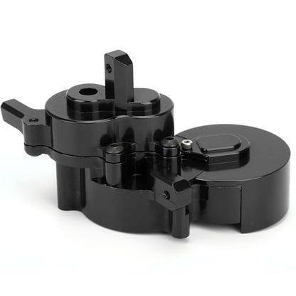 Aluminum Alloy Transmission Case Housing Set, RC Gearbox Housing for GEN8 1/10 RC Car, CNC 6061 - T6 with Hard Anodized Finish and PTFE Coated Gears (Black) - color: Black