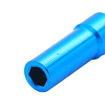 2PCS Treehobby Aluminum Alloy Universal Rear Drive Shaft Upgrade Accessories Compatible with Wltoys 12428 Fly fy-03 1/12 RC Car Desert Falcon CVD Universal Joint